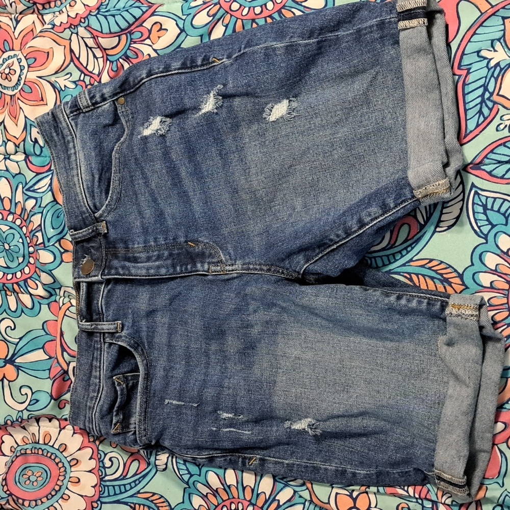 Long jean shorts